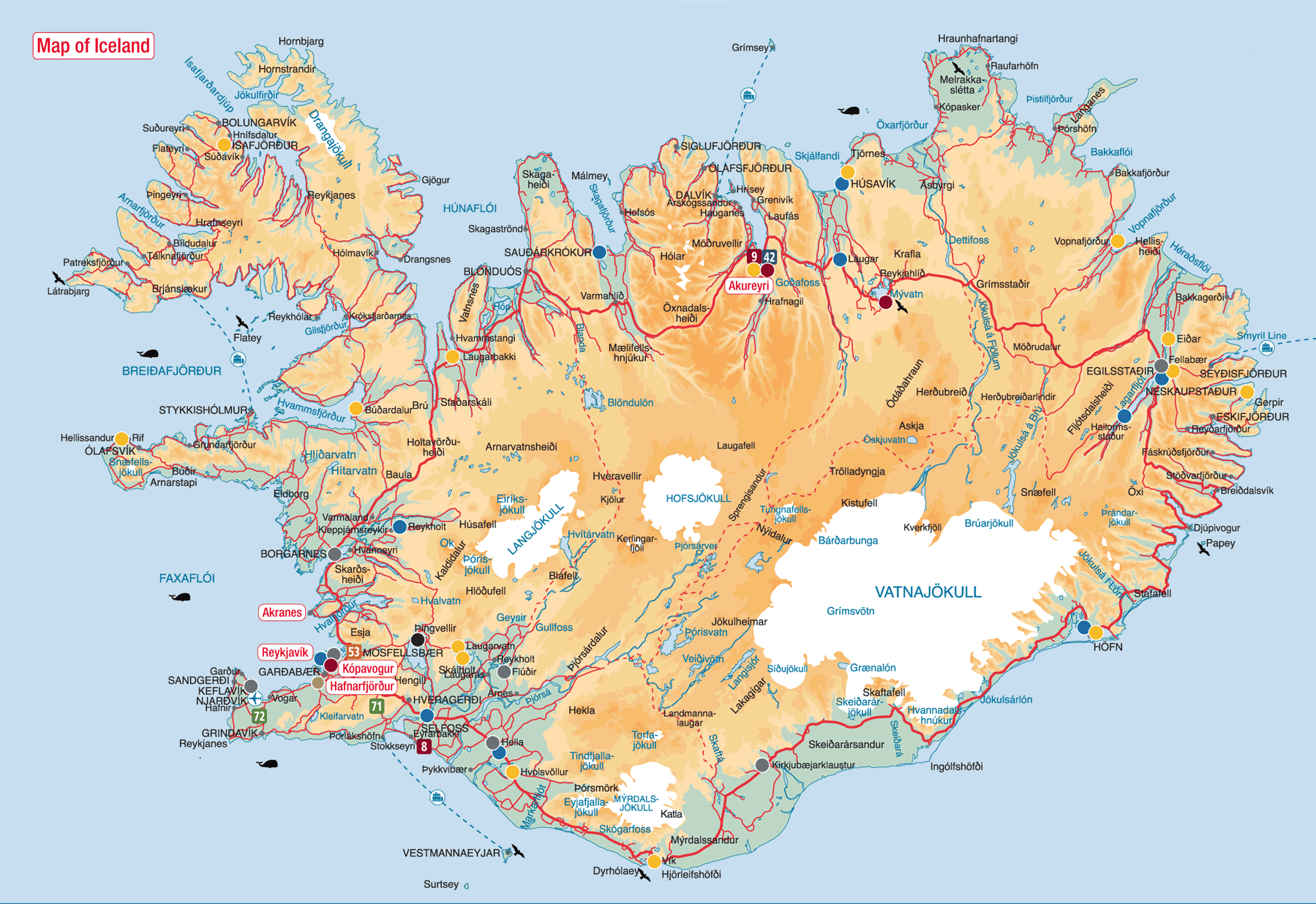 Islandkarte