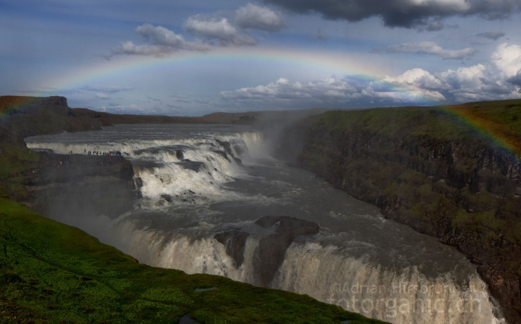 Gullfoss, Island: Spektakulärer Wasserfall