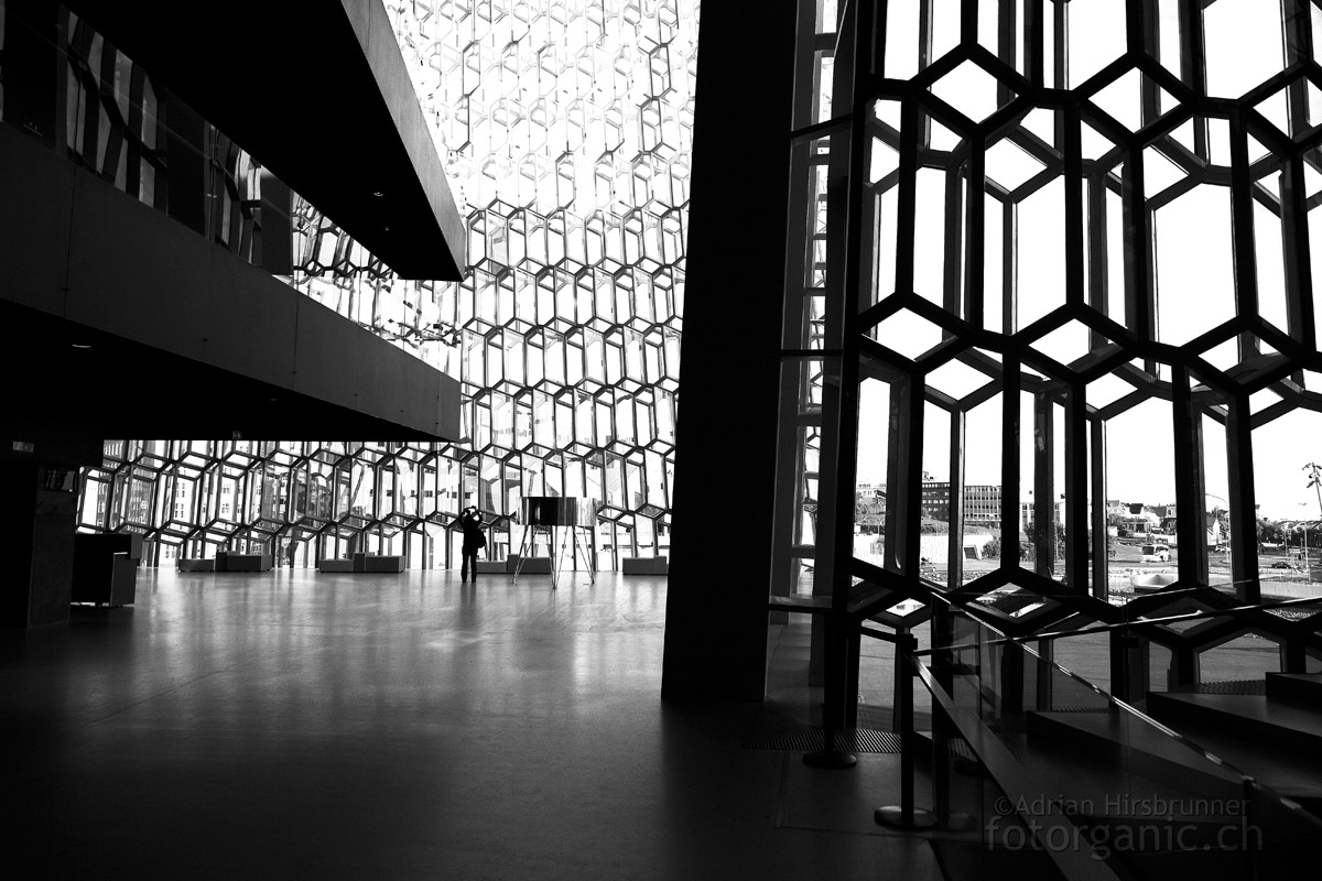 Harpa’s Innenräume beeindrucken mit grosszügiger Geräumigkeit