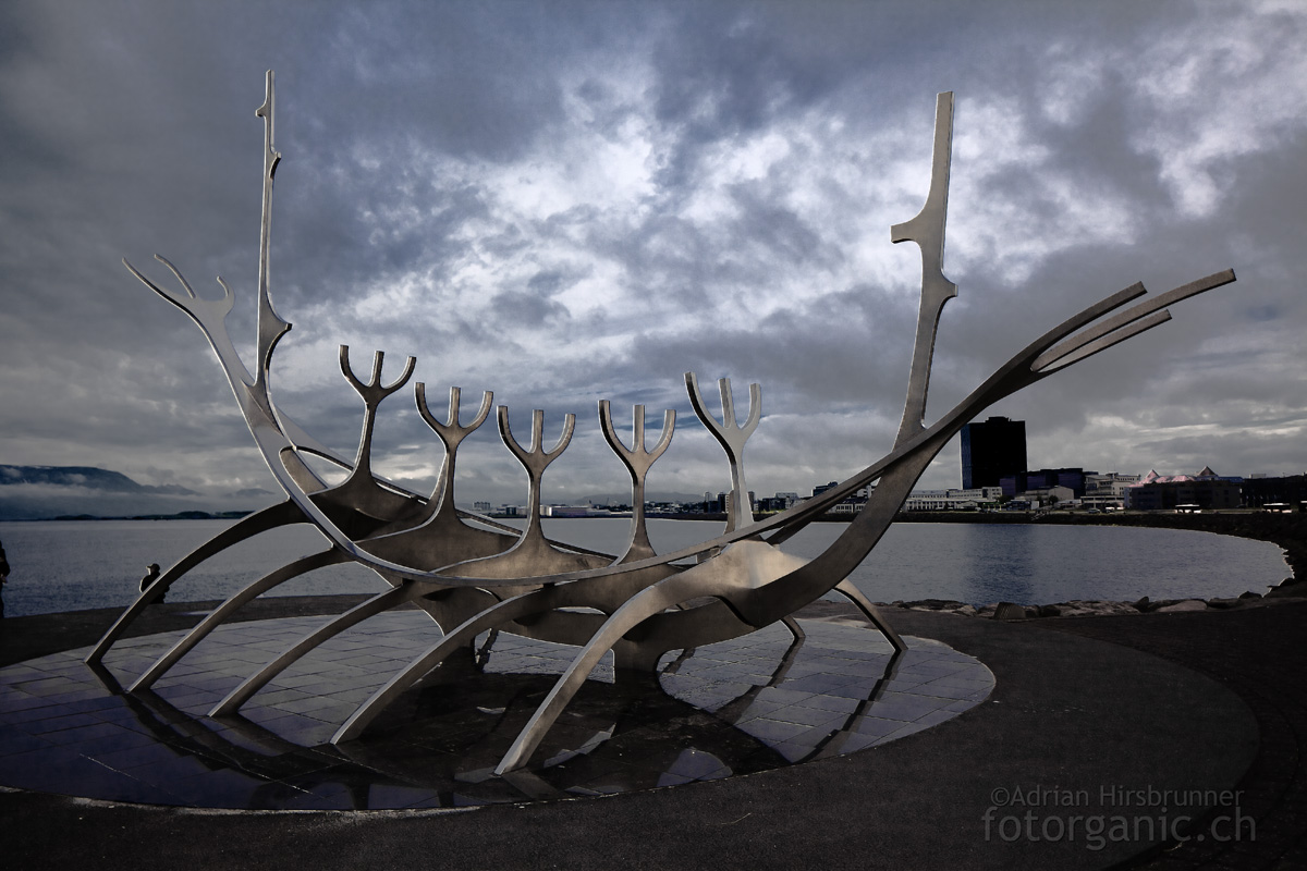 Das Wikinger-Denkmal in Reykjavik überzeugt durch Schlichtheit und Eleganz