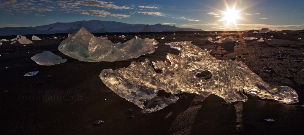 An der Gletscherlagune von Jökulsárlón.