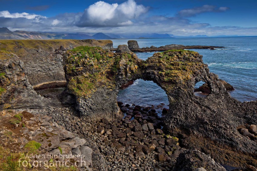 Bizarre Felsformationen aus Basalt auf Snæfellsnes