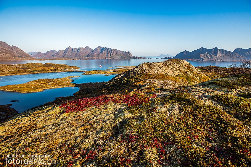 Farbenfroh und freundlich; prächtige Herbsttage auf den Lofoten