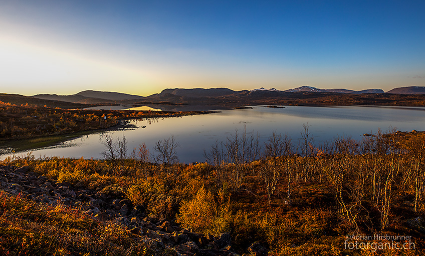 Herbstlandschaft am Vassijaure See