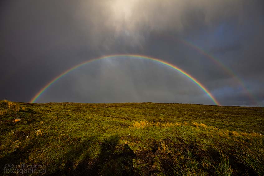 Typisch für Gairloch: Dank seines wechselhaften Wetters, gibt es in Gairloch besonders viele Regenbögen