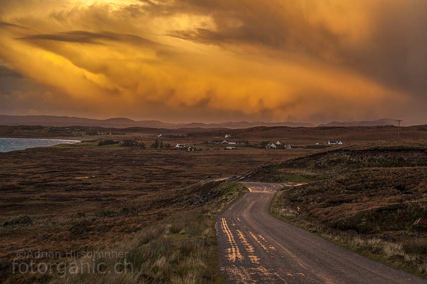 Das Wetter sorgt in Schottland immer wieder für grandiose Stimmungen!