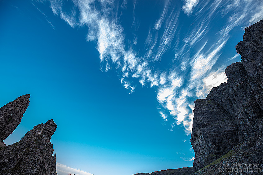 Die aufziehenden Cirrus Wolken kommen mir als Fotograf sehr gelegen!