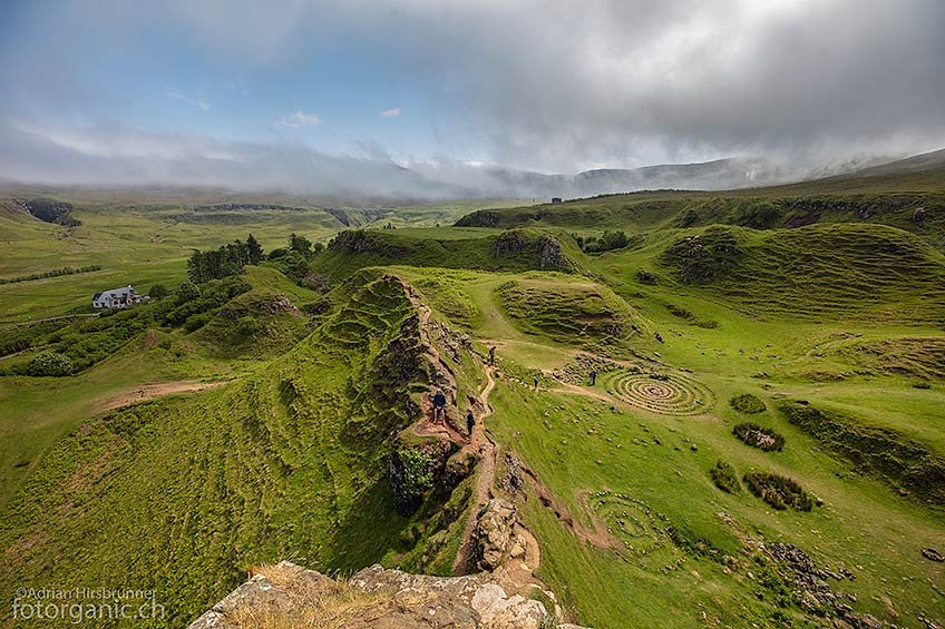 Das Fairy Glen erinnert etwas an die Landschaft des Machu Picchu