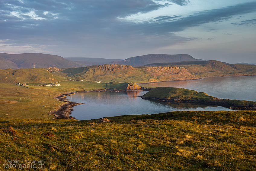 Die Bucht mit dem Duntulm Castle beherbergt auch Seehunde.